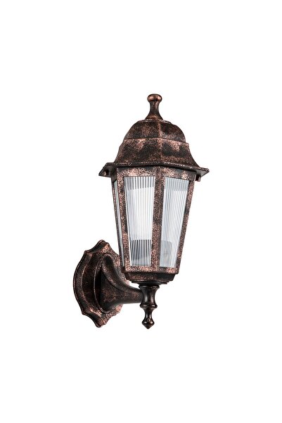 ZERPA Dekoratif Optik Altıgen Bakır Duvar Armatür Aplik 20cm X 37cm