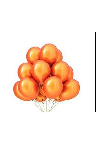 Genel Markalar 12 Inç Metalik Turuncu Balon 20 Adet