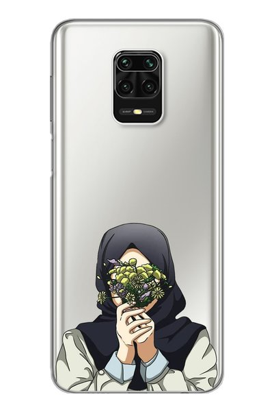 Spoyi حافظة هاتف من السيليكون الشفاف للغاية بتصميم فتاة زهرية داخلية لهاتف Xi...