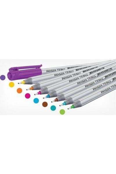 Pensan Trıball Tükenmez Kalem 1.0 mm 8 Renk.