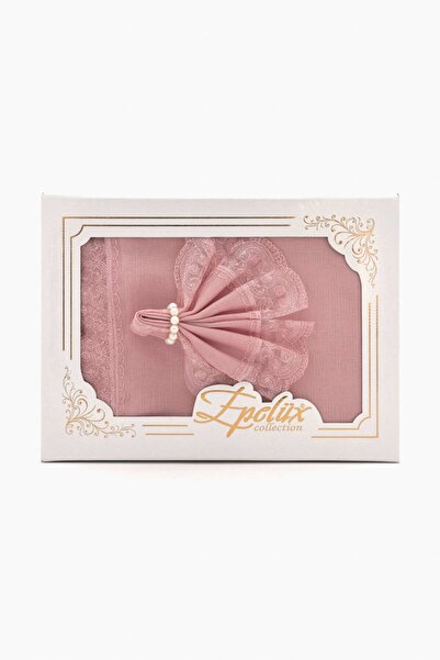 Epelux Keten Fistolu Masa Örtüsü Takımı