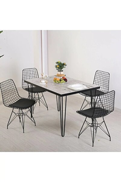 Elit Gri Taş Tek Masa