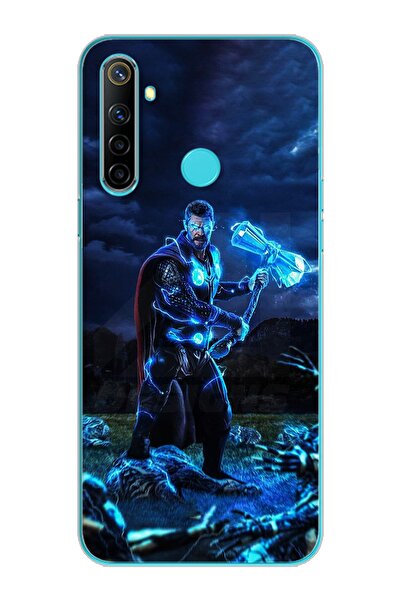 Spoyi Thor Tasarım Süper Şeffaf Silikon Telefon Kılıfı Oppo Realmi 6i