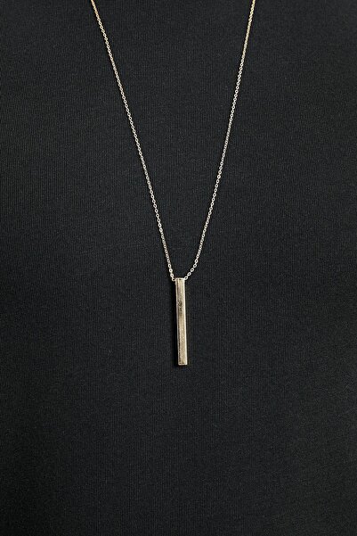 X-Lady Accessories Erkek Gold Kaplama Çubuk Kolye