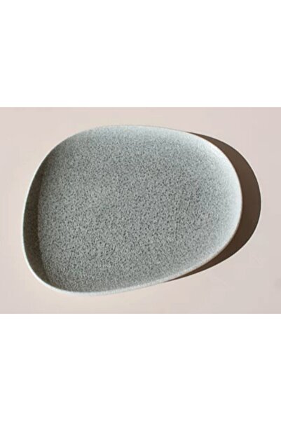 Bonna Porselen Luca Mavi Vago Düz Tabak 24 Cm