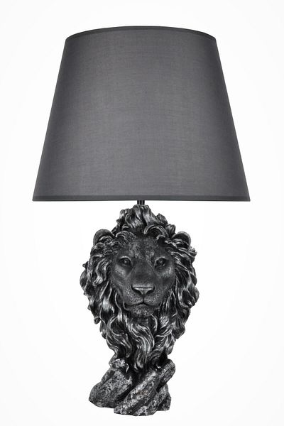 Qdec Silver Gray Modern Design Large Lion Lampshade