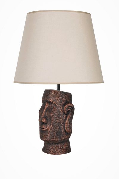 Qdec Copper Beige Modern Design Moai Lampshade