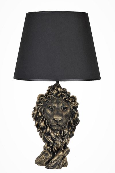 Qdec Modern Design Large Lion Lampshade Gold Black