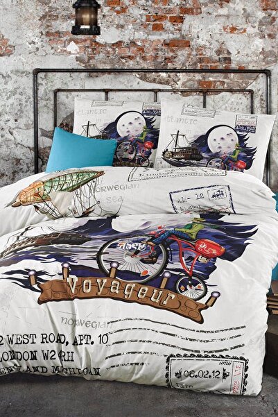 İssimo Home Double Ranforce Duvet Cover Set Atlantic Ocean Is74659