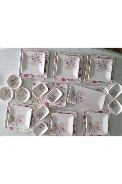 Keramika 24 Piece Spring Breakfast Set