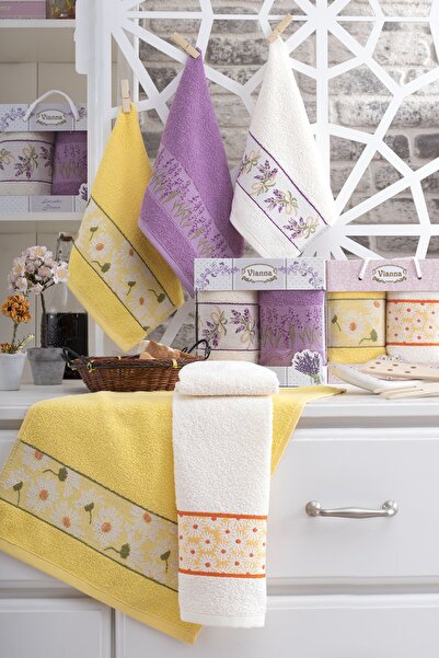 Berra Concept مجموعة مناشف المطبخ الجاكار المكونة من 6 قطع