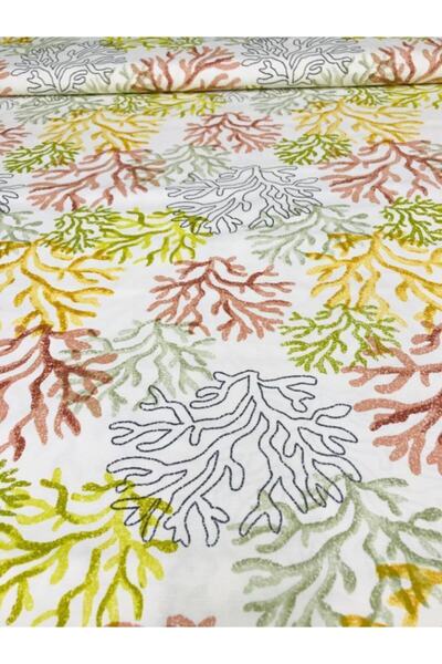 Premier Sarı Duck Desen Keten Kumaş 101153