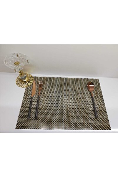 Just A Place Σετ αμερικανικής τραπεζαρίας 2 τεμαχίων με ψάθινη εμφάνιση 30*45