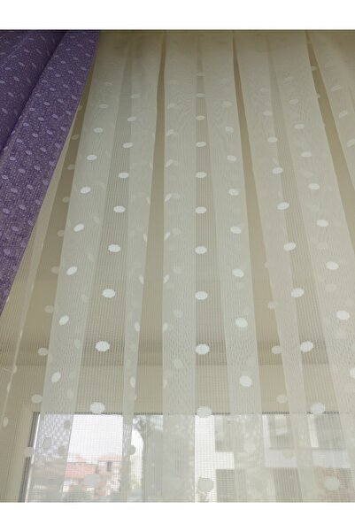 Esse Home Puantiyeli Dantel Tül Perde, 450x260, Seyrek Pile, 1/2