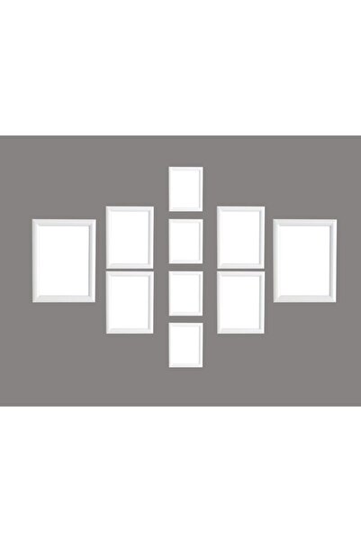 oversstore Dekoratif Palet Çoklu Çerçeve Beyaz (Model 1)