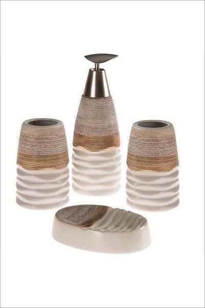 Ün-Ev Ceramic Bathroom Set 4 Pieces Unr-095