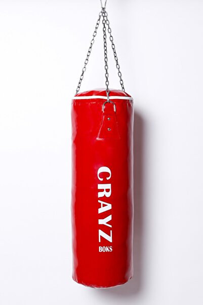 CRAYZ Kırmızı Zincirli Kum Torbası  70x25  cm