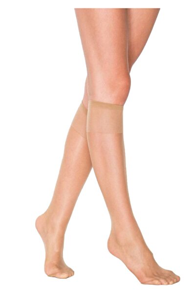 Penti Women's Bronze Fit 15 Shiny Thin Knee-Length Pantyhose
