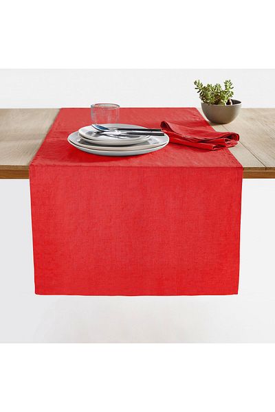 Dekorinyo Red Color Decorative Runner