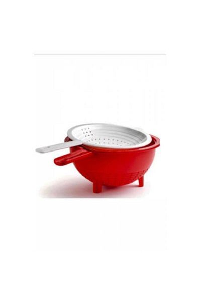 Tupperware Double Strainer Red