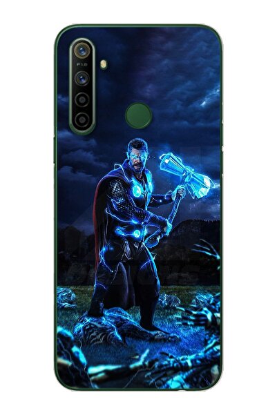 Spoyi Thor Tasarım Süper Şeffaf Silikon Telefon Kılıfı Oppo Realmi 5i