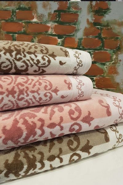 Özdilek Emily Best Bath Set - Powder Brown Velvet