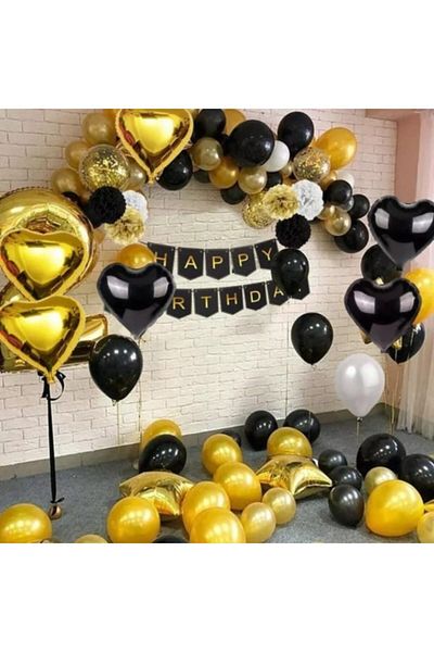 Deniz Party Store 2 Year Old Birthday Set Chain Balloon Set Full Set