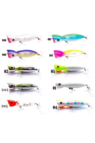 Fujin La-nina Maket Balık Su Üstü Popper - 043 Smokey Joe