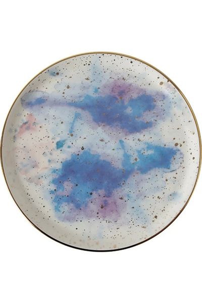 Porland Cosmos Patterned 20 Cm Flat Plate - 1 Piece