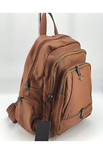 MEGA ÇANTA حقيبة ظهر نسائية بلون أسمر