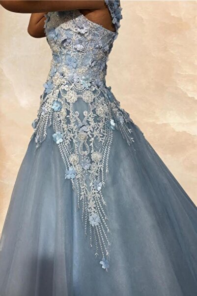 MİLLA Wedding Dress Mavi Su Perisi Nişanlık