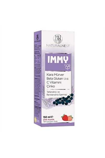 Naturalnest Naturalnest Immy Kara Mürver 1,3 1,6 Beta Glukan Vitamin C Çinko Içeren Şurup 150ml