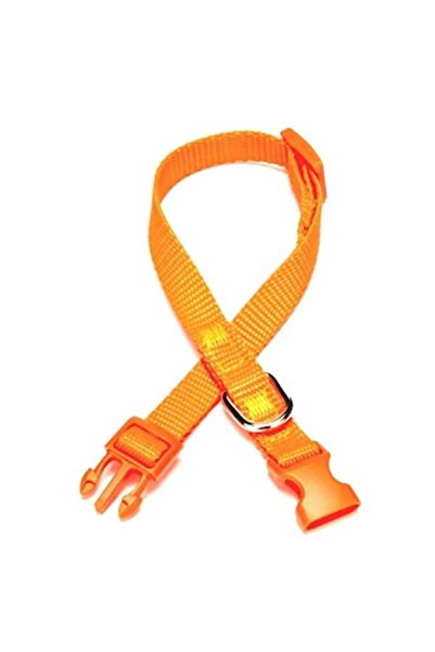 Doggie Classic Dokuma Köpek Boyun Tasması Medium Turuncu 1x20-30 Cm