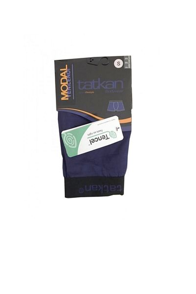 tatkan Navy Blue Textile Ανδρικά Boxers Modal Cotton Navy Blue