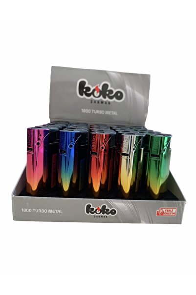 Koko Çakmak Metal Kılıflı Turbo - 25 Adet