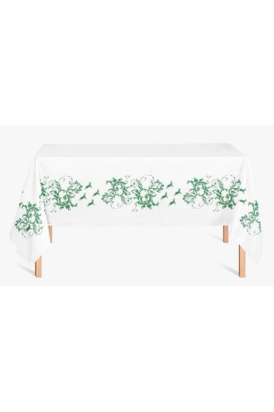 Alacastore Față de masă verde albă de Anul Nou