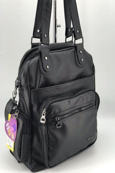 MEGA Women's Black Handle Shoulder Bag