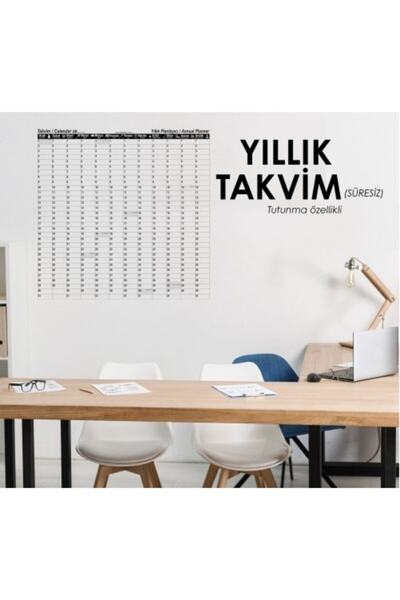 Sİhirli Tahta Yıllık Takvim Planlayıcı 100x100 (silgili Kalem Hediyeli)