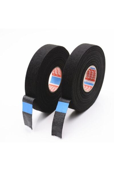 Genel Markalar Tesa Bez Bant Tüylü Yanmaz Kumaş Kablo Sarma Bantı 19mm 15mt