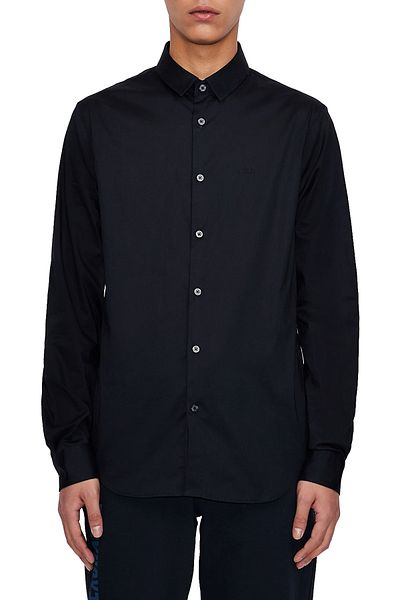 Armani Exchange Ανδρικό πουκάμισο με μακρυμάνικο βαμβακερό μπλε Navy 8nzc31 Zn28z 1510