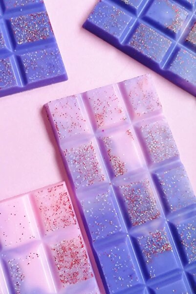 Atelier Mis Mum Mor Vanilya Esanslı Soya Bar Mum Buhurdanlık Kokusu