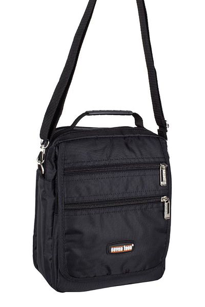 SEVENTEEN 2210 Multi-Compartment Men's Hand and Shoulder Strap Bag Black