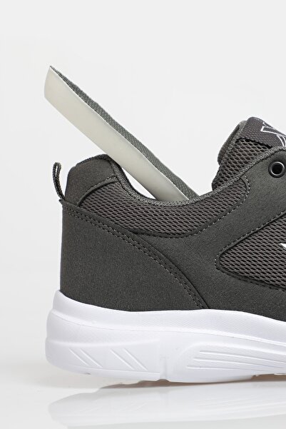 zincirport Unisex Füme Beyaz Ortopedik Spor Ayakkabı