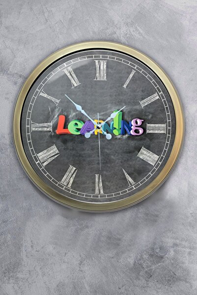 Dream Gift هدية ساعة حائط إنجليزية معدنية عتيقة مقاس 40 سم