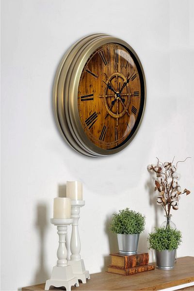 Kasva Concept Ρολόι τοίχου με μεταλλικό πηδάλιο 40 cm