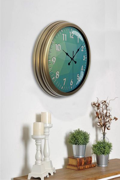 Kasva Concept Ρολόι τοίχου 40 cm Antique Metal Μοντέρνας Σχεδίασης