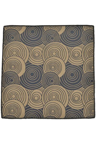 Brianze Мъжка вратовръзка с геометричен мотив в кафяво