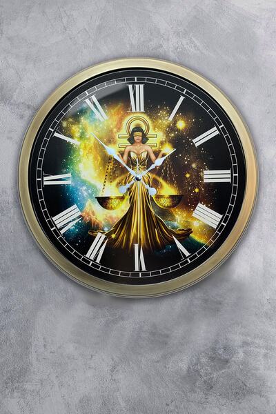 Kasva Concept ساعة حائط بمقياس معدني عتيق مقاس 40 سم