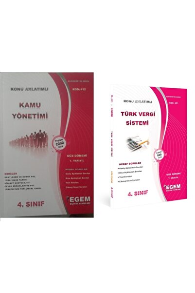 Egem Eğitim Yayınları Aöf Güncel Siyaset Bilimi Ve Kamu Yönetimi 4.sınıf 7.dö...