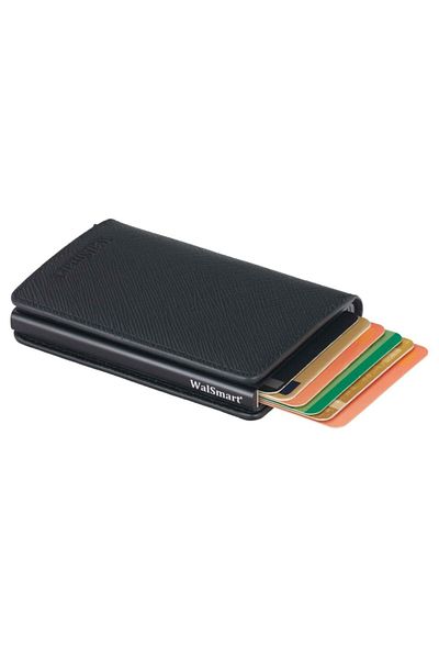 WalSmart Book Safiano Leather Wallet with Smart Mechanism